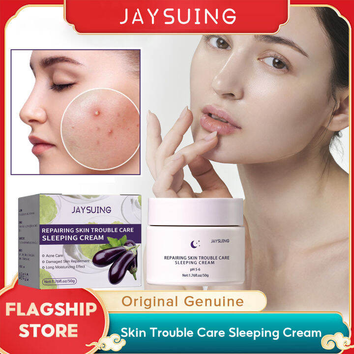 Jaysuing Sleep Cream Repairing Skin Trouble Care Acne Care Face