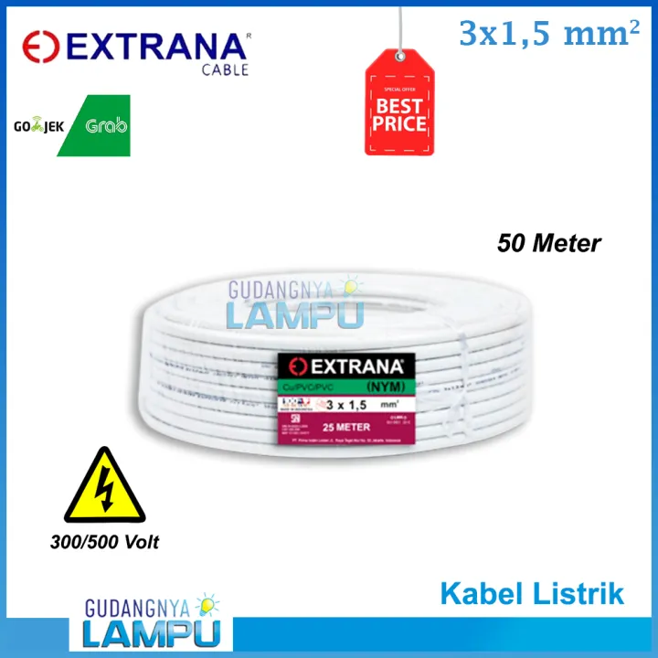 Kabel Listrik Nym X Extrana Meter Kawat Solid Lazada Indonesia