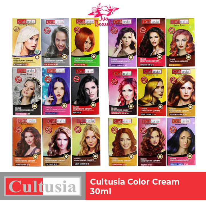 Cultusia Hair Color 30ml Cat Rambut Cultusia Lazada Indonesia