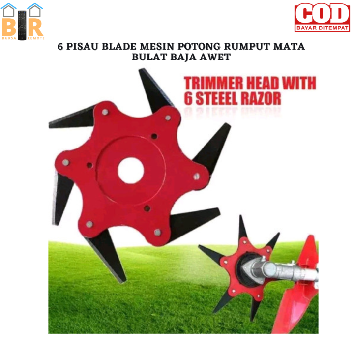 Blade Mata Pisau Mesin Potong Rumput Gendong Grass Trimmer Mata Bulat