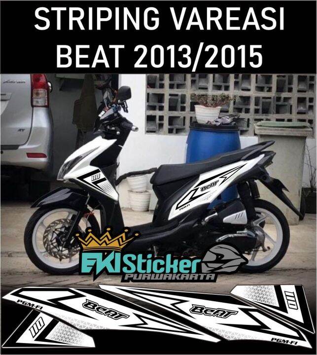 Striping Vareasi Beat Fi Sticker Striping Beat Esp Sticker Motif Simpel