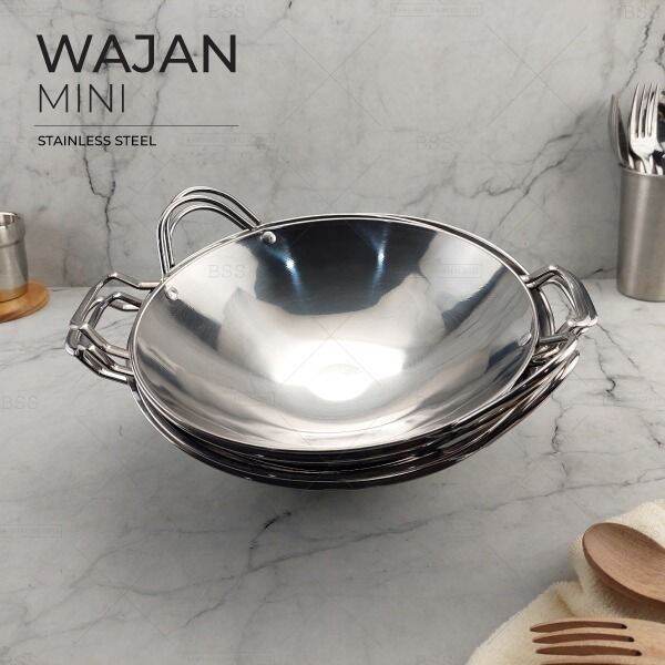 Wajan Mini Katel Bar Stainless Steel Tebal Wajan Mini Piring Saji