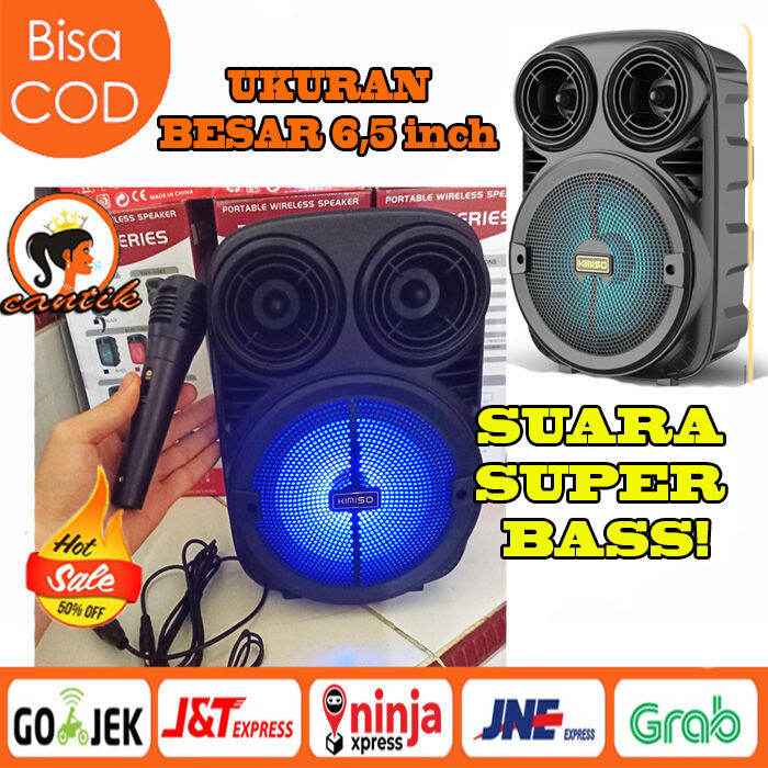 Speaker Bluetooth Ukuran Besar Inch Super Bass Speaker Bluetooth