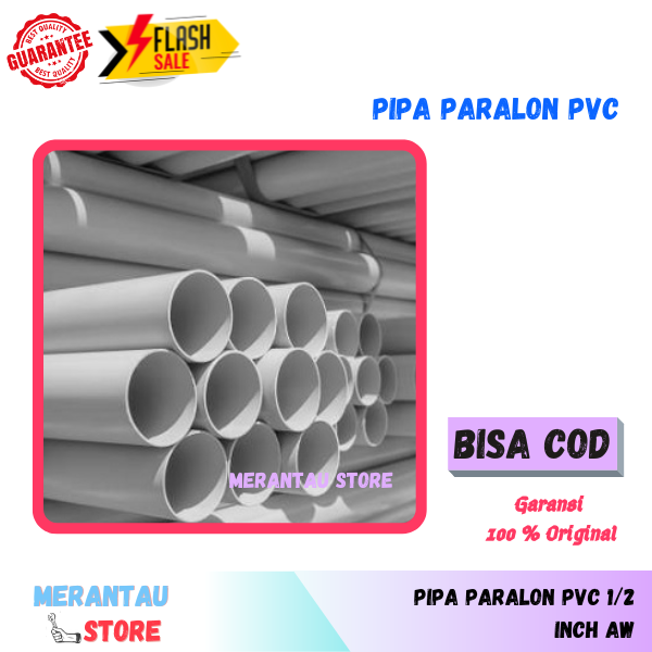 Pipa Potongan Paralon Pvc Panjang Cm Ukuran Inch Aw Berkualitas