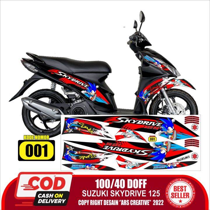 Stiker Decal Striping Suzuki Skydrive Semifullbody Lazada Indonesia