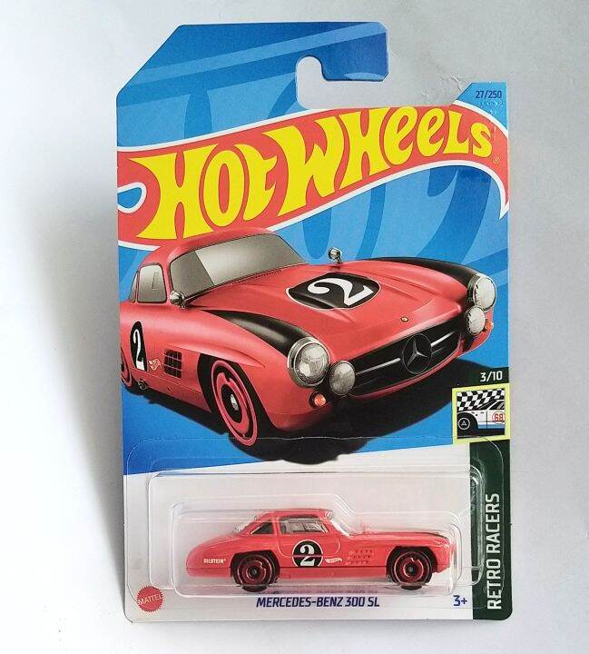 Hot Wheels Mercedes Benz Sl Red Retro Racers Hkh Scale