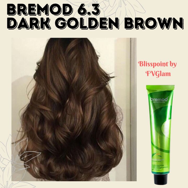 Bliss Point 6 3 Dark Golden Brown Bremod Performance Hair Color 100ML