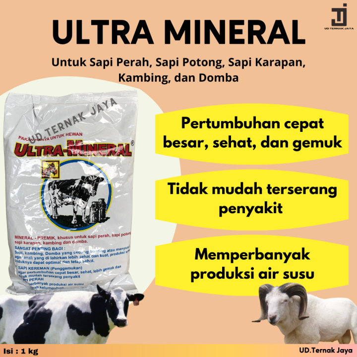 ULTRA MINERAL Sapi 1 Dus Isi 20 Kg EKA FARMA Untuk Sapi Perah Sapi