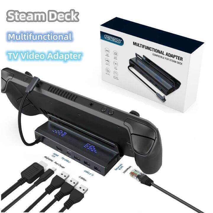 Original PGTECH GP 820 Steam Deck Multifunctional Video Adapter Docking