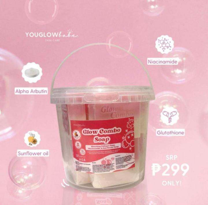 You Glow Babe Beauty White Combo Soap In Bucket Pcs With Freebie