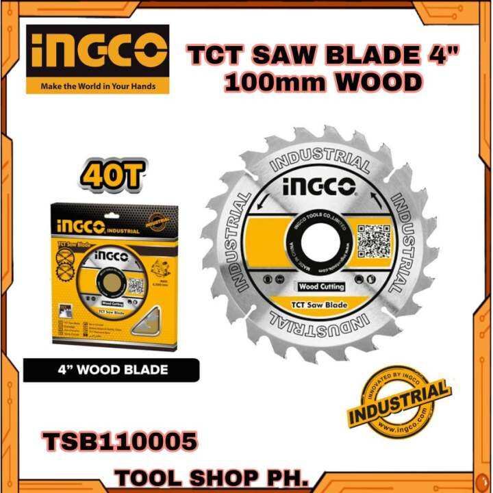 INGCO TCT Saw Blade 4 100mm Wood TSB110005 Lazada PH