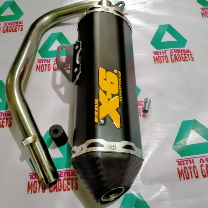 Exos X Pipe For Honda Click Game Changer V And Version Stainless