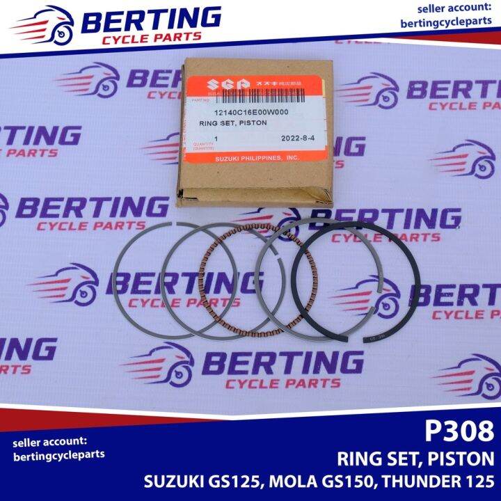 New Sgp Piston Ring Set Suzuki Gs Mola Gs Thunder