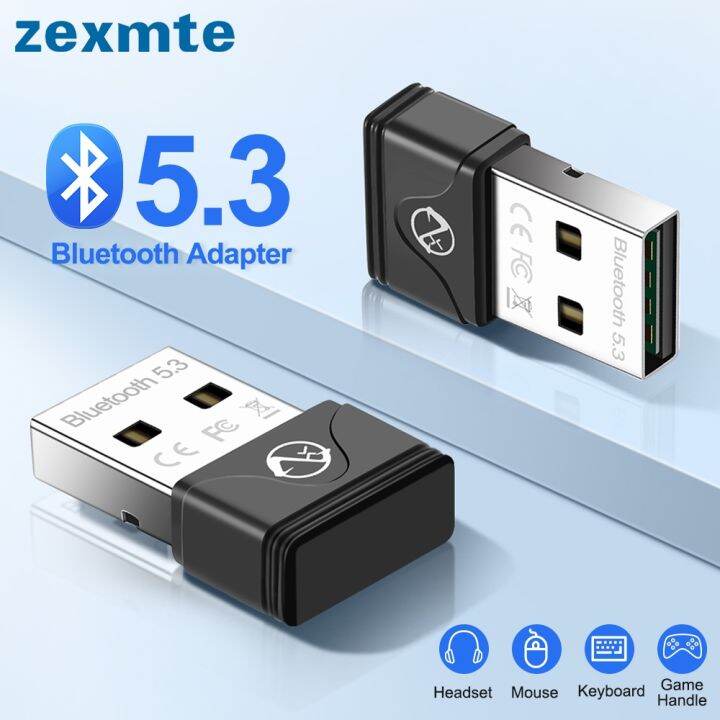 Zexmte USB Bluetooth 5 3 Adapter BT 5 1 5 0 Dongle Adaptador For PC