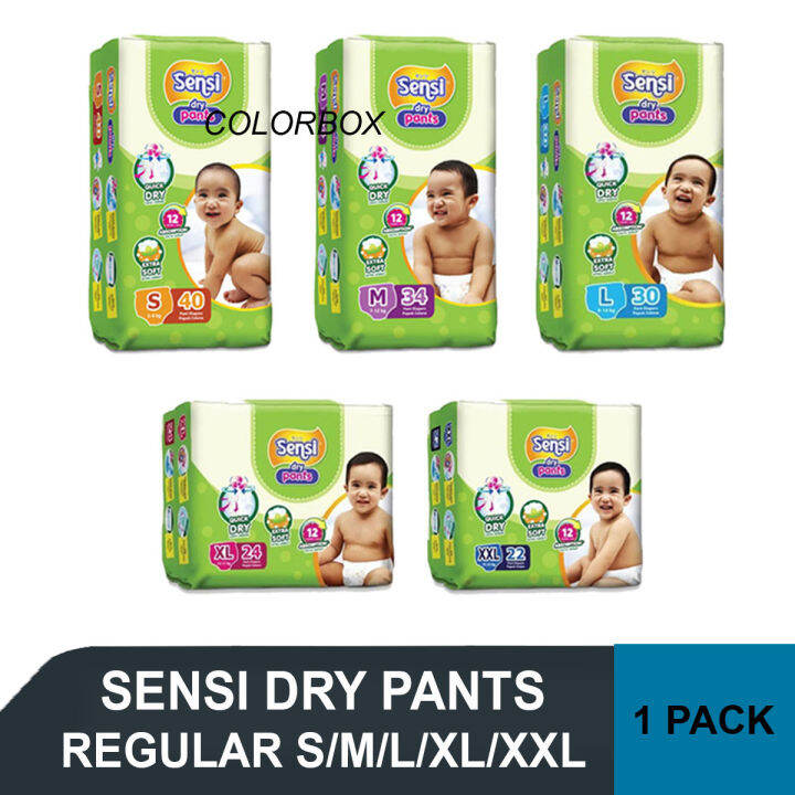 Sensi Dry Pants S M L Xl Xxl Popok Celana Popok Bayi