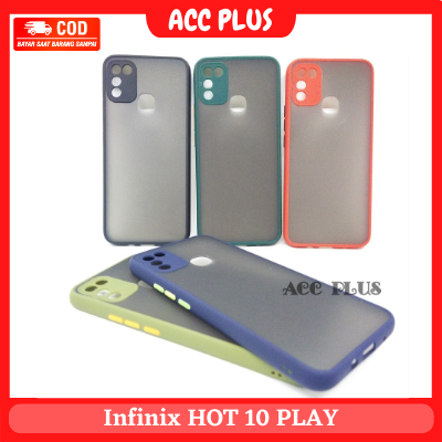 Casing Infinix HOT 10 PLAY Dove Matte Transparan Slim Fuze Macaron Case