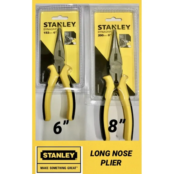 Stanley Long Nose Plier Original Carbon Steel Chrome Plated