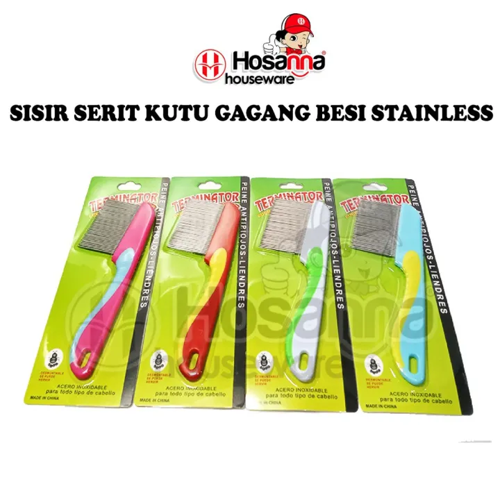 Packing Mika Sisir Serit Kutu Gagang Besi Stainless Lazada Indonesia