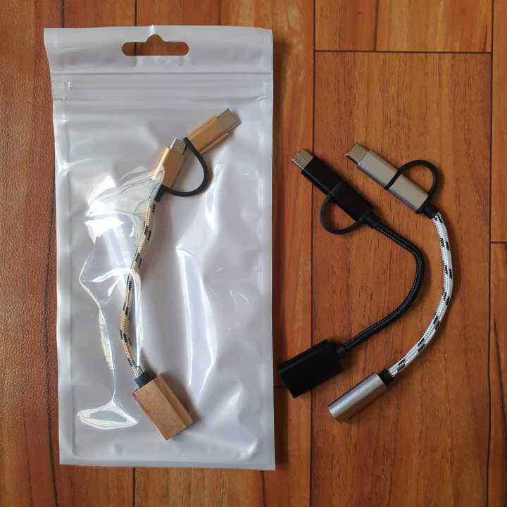 KABEL ADAPTOR USB OTG 2IN1 TYPE C DAN MICRO Lazada Indonesia