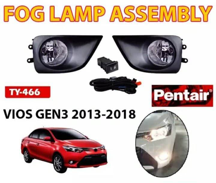 Toyota Vios 2013 2018 PENTAIR Fog Light Fog Light Assembly TY 466