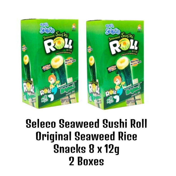 Seleco Seaweed Sushi Roll Original Seaweed Rice Snacks X G Boxes