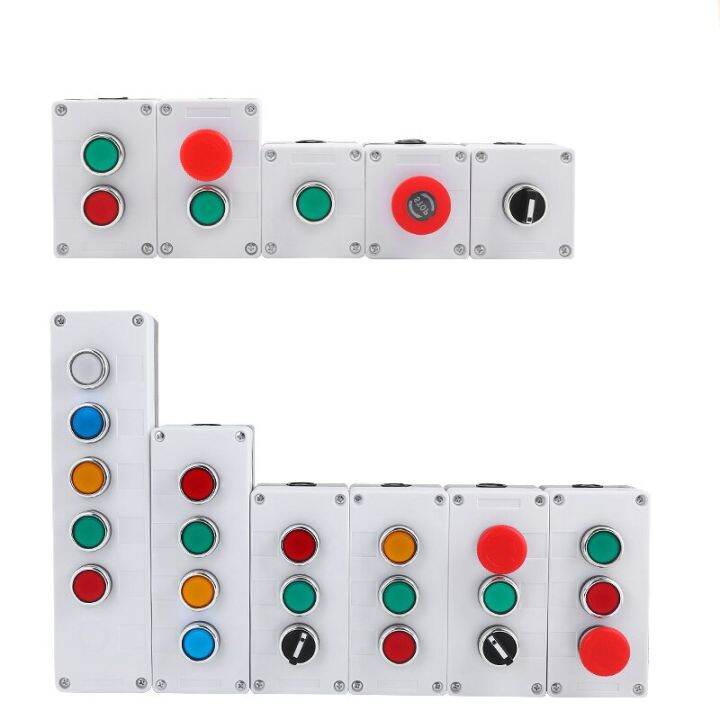 Push Button Switch Control Box Emergency Stop Button Indicating Plastic