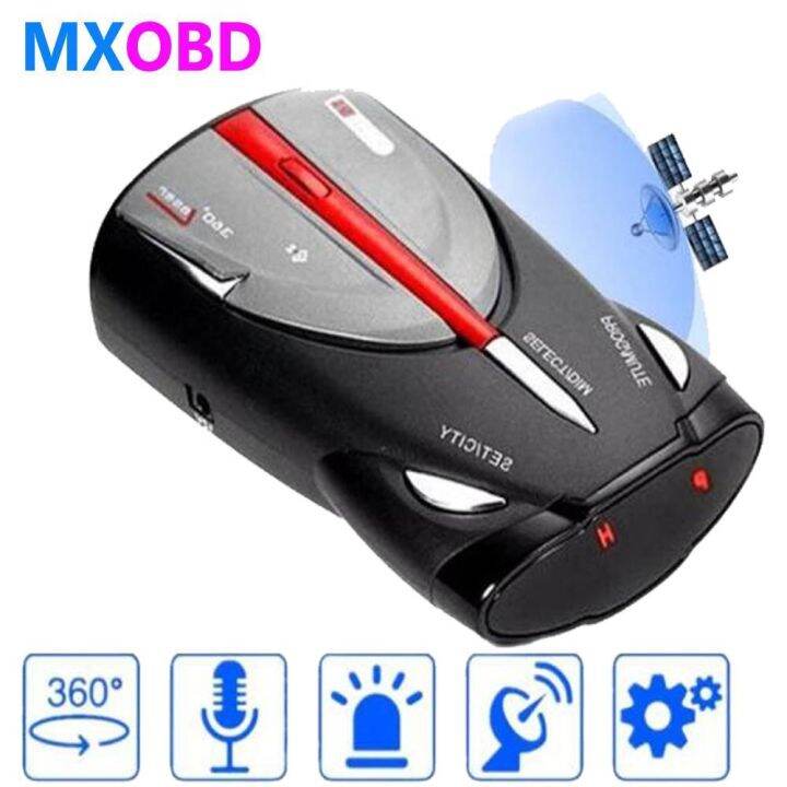 12V 16 Band Cobra XRS 9880 Laser Anti Radar Car Detector 360 Degree Led