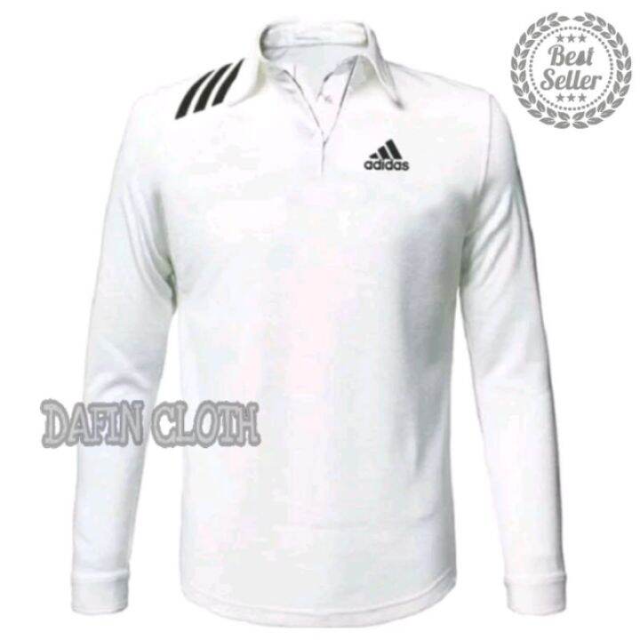 Polo Shirt Kaos Kerah Pria Lengan Panjang Adidas List High Lazada