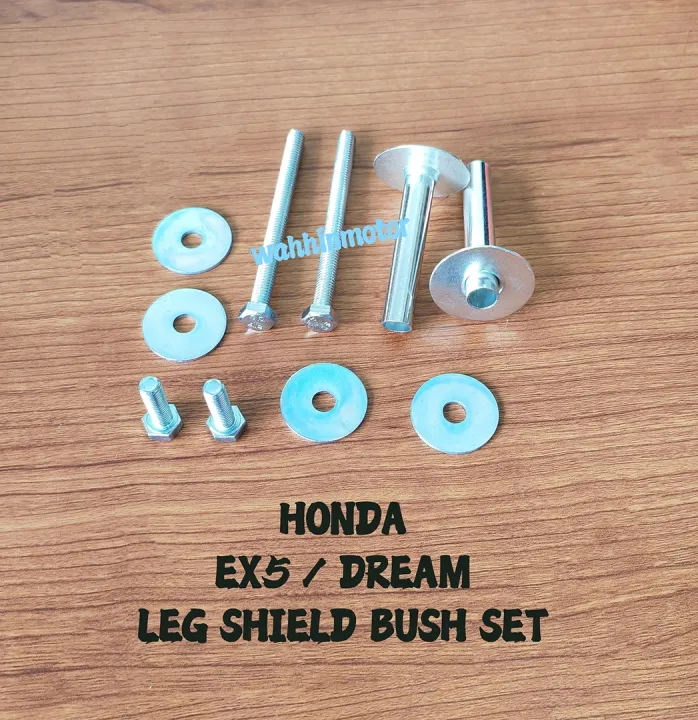 Honda Ex Hi Power Dream Legshield Bush Screw Set Skru Sayap Kepok High