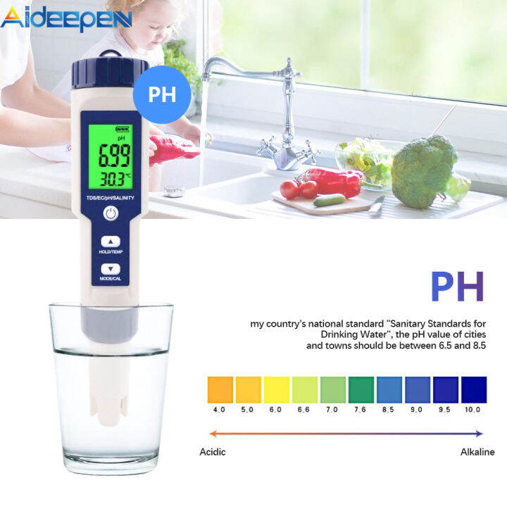 Ready Stockoriginal Aideepen In Water Quality Detector Ph Tds Ec