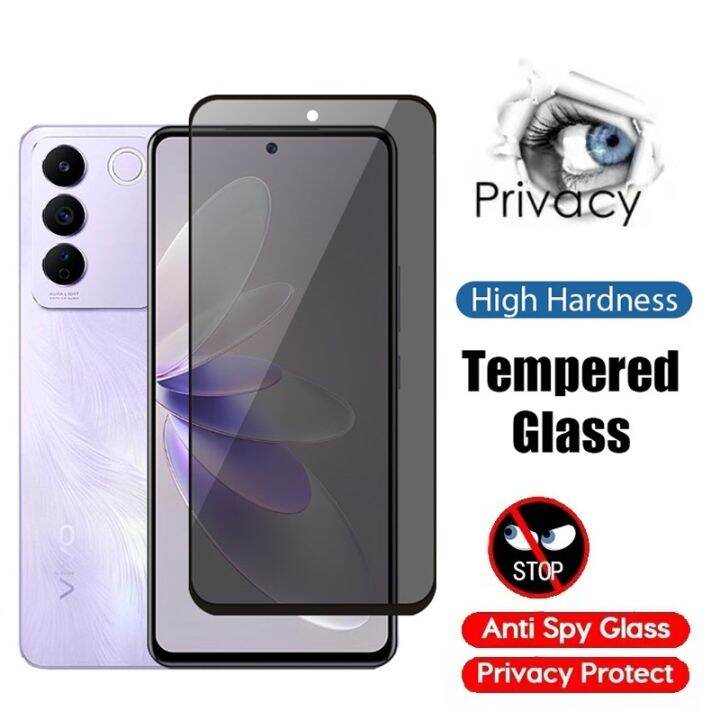 Pcs Privacy Full Curved Screen Protector Tempered Glass For Vivo V