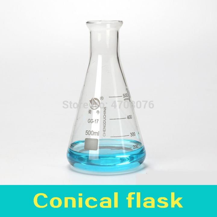 Glass Graduated Conical Flask Borosilicate Erlenmeyer Flask Pyrex