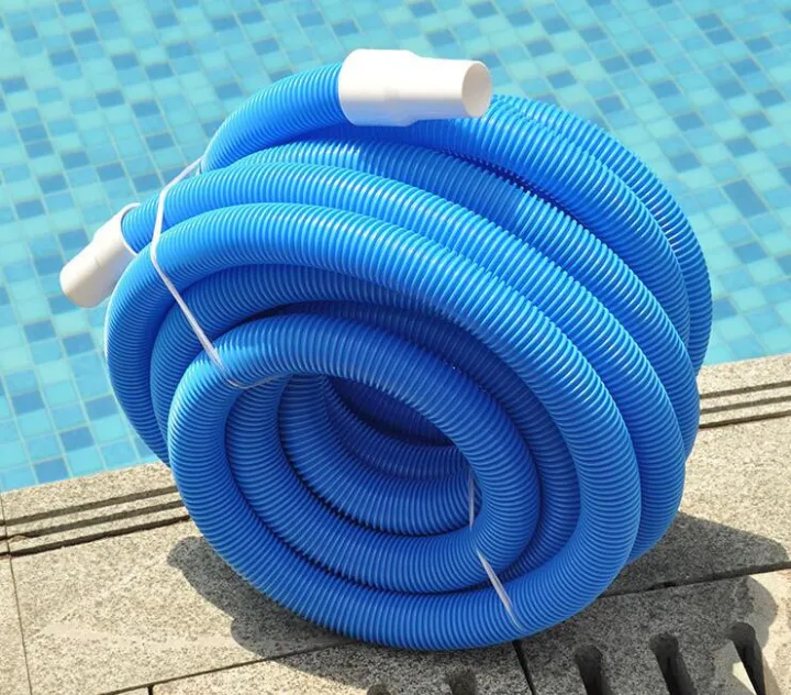 30M 100FT 30ft Swimming Pool Vacuum Hose With Swivel Cuff 1 5 Inch