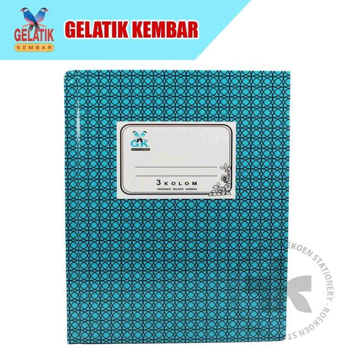 Buku Kas Kwarto 100 Gelatik Kembar Hard Cover 3 Kolom Lazada Indonesia