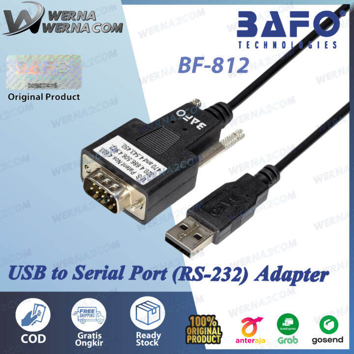 USB To Serial Port RS 232 Adapter BAFO BF 812 RS 232 DB9 Lazada