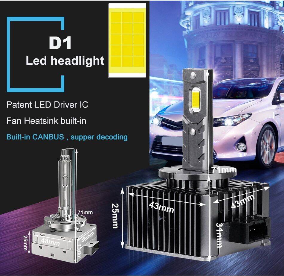 Bullvision D3S Đèn Pha LED HID D1S D2S D4S D5S D8S D1R D2R D3R Turbo