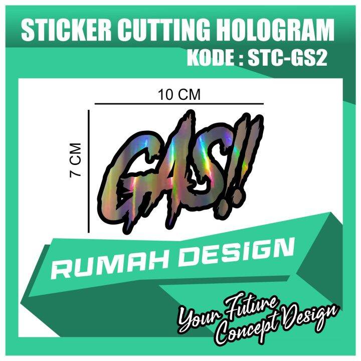 STICKER CUTTING HOLOGRAM GAS Lazada Indonesia