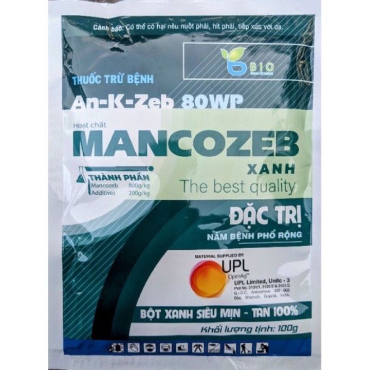 Thuốc trừ bệnh Mancozeb Man xanh UPL Man xanh Ấn Độ 100gram trừ bệnh