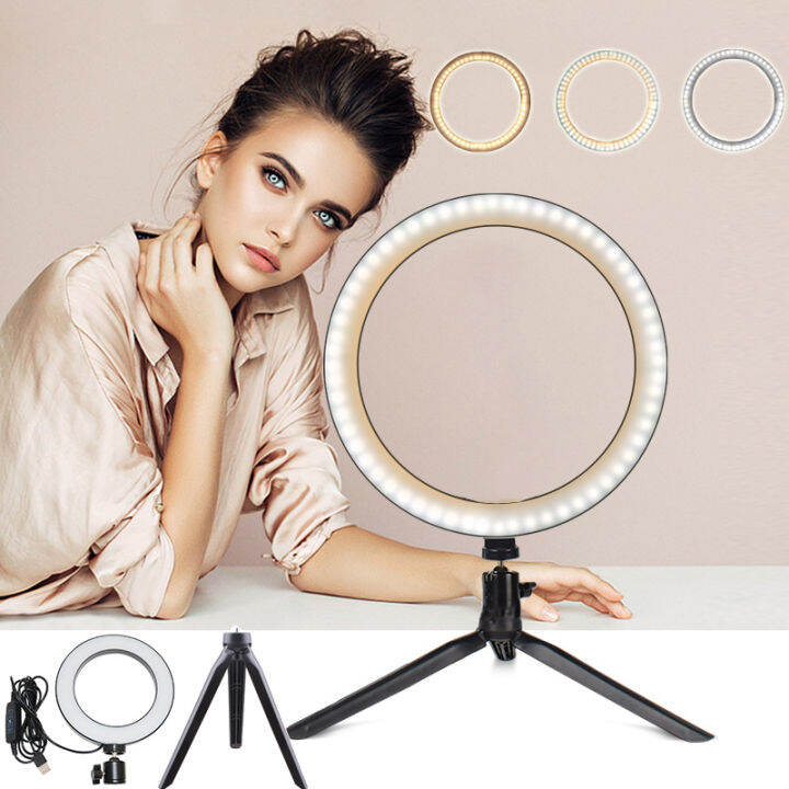 Cod Cm Tripod Lampu Ring Light Led Kamera Cm Livestreamer Selfie