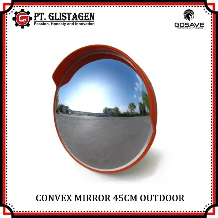 Kaca Cembung Tikungan Cermin Persimpangan Jalan Outdoor Convex Mirror