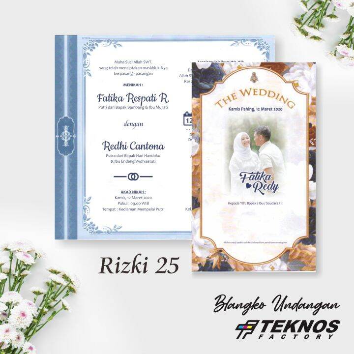 Pcs Blangko Undangan Nikah Kosong Rizki Lazada Indonesia