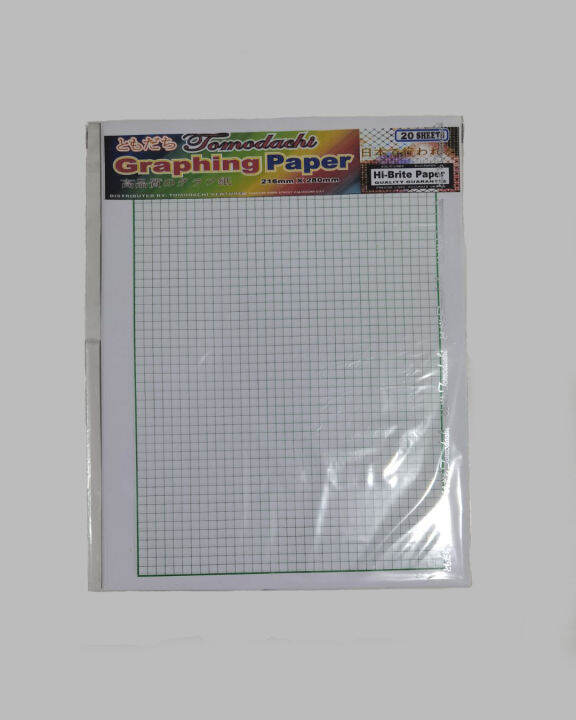 Graphing Paper Tomodachi Pack Of Sheets Lazada Ph