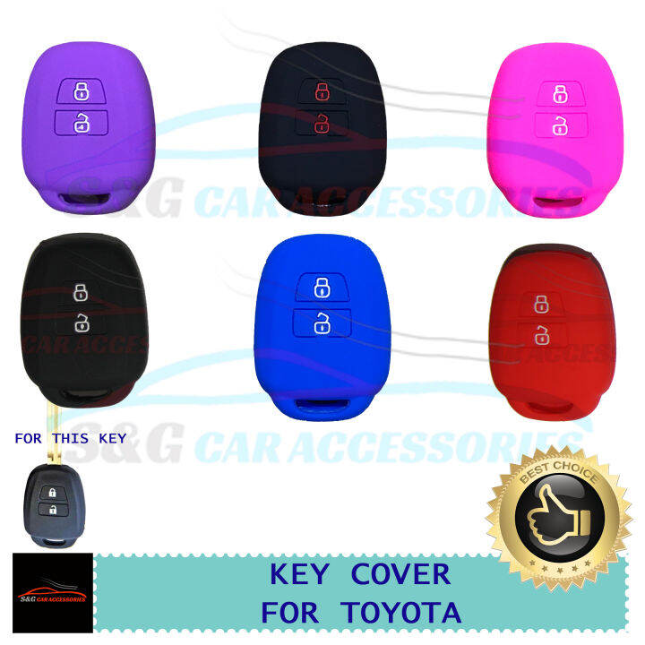 Silicon Car Key Remote Cover For Toyota Vios 2013 2014 2015 2016