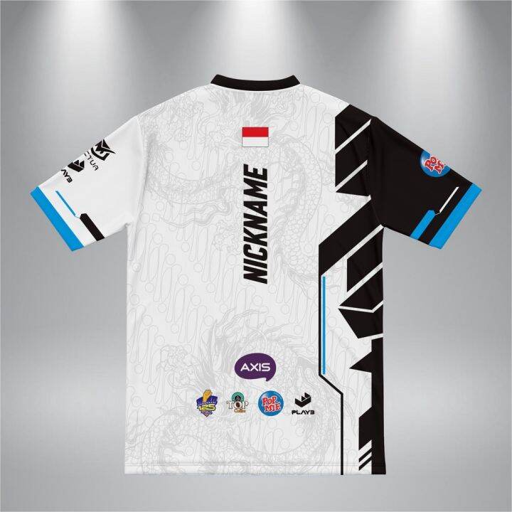 Evos Jersey 2023 PUTIH Evos 2023 White Esports Gaming Jersey Custom