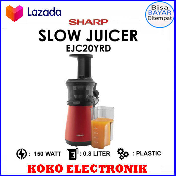 Sharp Slow Juicer 0 8 Liter 150 Watt EJC20YRD Lazada Indonesia