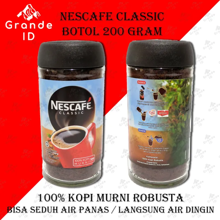 Nescafe Botol Gram Nescafe Classic Jar Kopi Instant Nestle Lazada