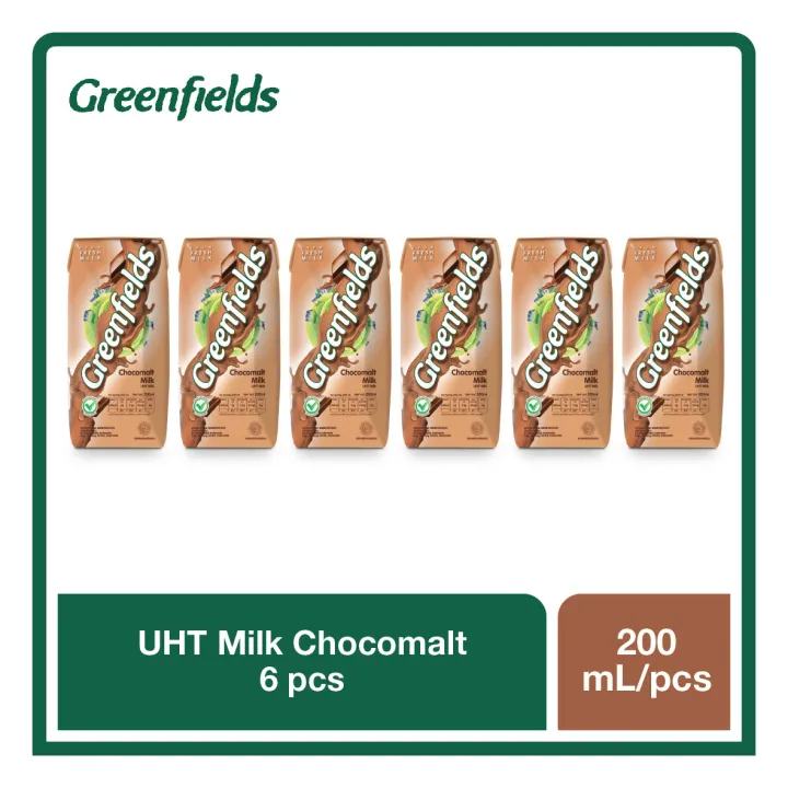 Paket Isi 6 Greenfields Milk UHT Chocomalt 200 Ml Lazada Indonesia