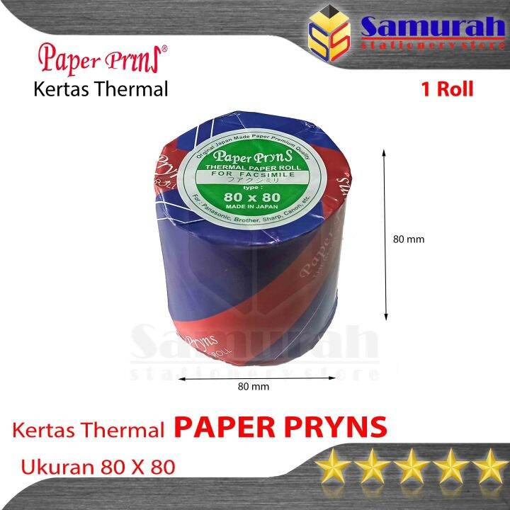 Kertas Thermal Paperpryns X Mm Struk Kasir Roll X Paper