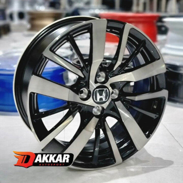 Velg City Hatchback R16 Black Polish Untuk Mobilio Brio Jazz Yaris Vios