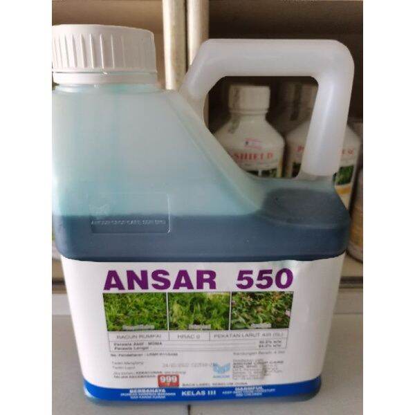 4L ANSAR 550 MSMA 35 5 Herbicide Weed Grass Killer Racun Rumpai Rumput